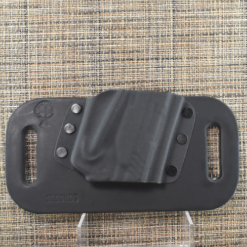 25426 CrossBreed® SnapSlide for RUGER LCP II / LCP MAX with VIRIDIAN E-SERIES LASER . Right Hand . Black Cow