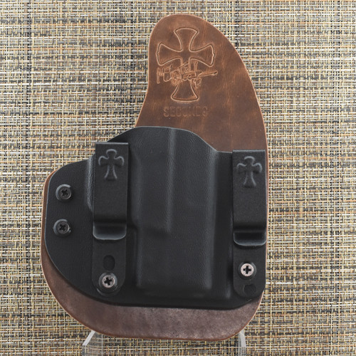 25470 CrossBreed® Reckoning for SPRINGFIELD HELLCAT . Right Hand . Founders Leather . Optic Cut
