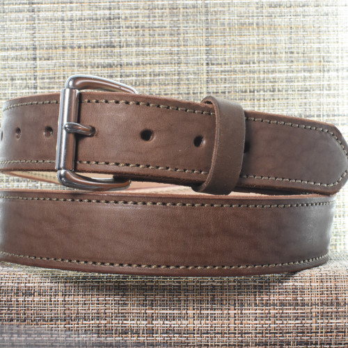 CB3658 CrossBreed® Classic Brown Belt . 46 x 1.5 . Brown Thread . Stainless Buckle