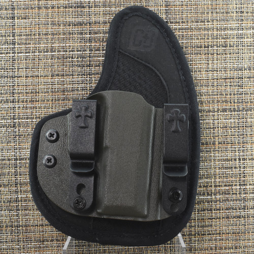 25511 CrossBreed® Reckoning for SIG P365 . Right Hand . Comfort Backer . Olive Drab Pocket . Optic Cut