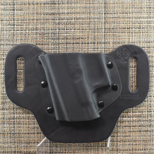 25524 CrossBreed® OWB Carry Package for GLOCK 17/19 . Left Hand . Black Cow