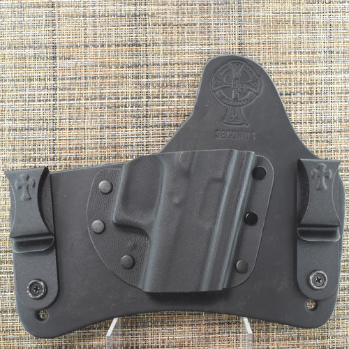 25542 CrossBreed® SuperTuck for GLOCK 43 / 43x / 48 . Right Hand . Black Cow . Combat Cut