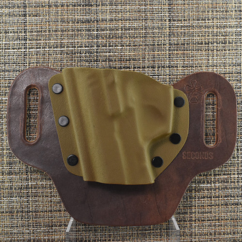 25549 CrossBreed® DropSlide for LIONHEART LH9 . Left Hand . Fonders Leather . Coyote Tan Pocket
