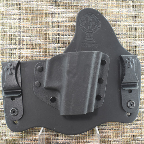 25588 CrossBreed® SuperTuck for GLOCK 36 NO RAIL . Right Hand . Black Cow . Combat Cut
