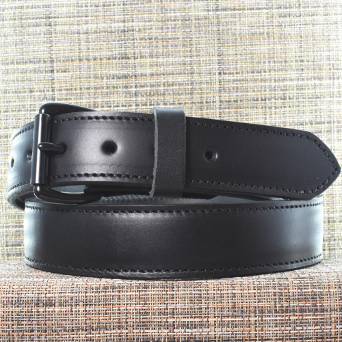 CB3711 CrossBreed® Classic Black Belt . 43 x 1.5 . Black Thread . Black Buckle