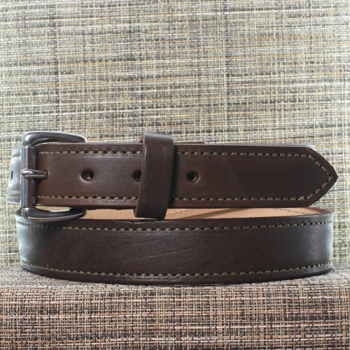 CB3712 CrossBreed® Classic Brown Belt . 44 x 1.25 . Brown Thread . Stainless Buckle