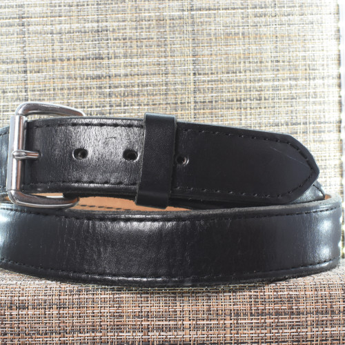CB3713  CrossBreed® Classic Black Belt - USED . 47 x 1.5 . Black Thread . Stainless Buckle