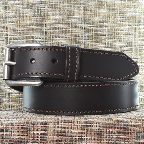 CB3733 CrossBreed® Classic Lite Brown Belt . 37 x 1.5 . Bronze Thread . Stainless Buckle