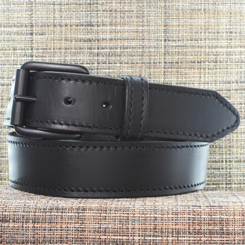 CB3747 CrossBreed® Classic Lite Black Belt . 38 x 1.5 . Black Thread . Black Buckle