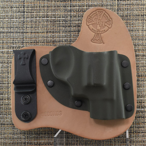 26112 CrossBreed® Freedom Carry for RUGER SP101 . Right Hand . Horse . Olive Drab Pocket
