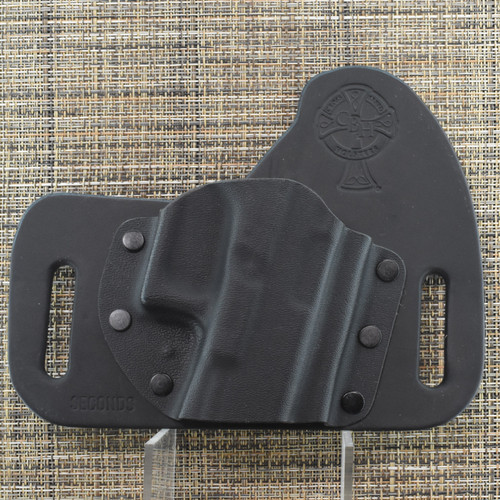 26121 CrossBreed® OWB Carry Package for GLOCK 17/19 . Right Hand . Black Cow