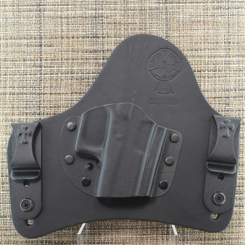 26125 CrossBreed® SuperTuck for GLOCK 43 / 43x / 48 . Right Hand . Black Cow . Optic Cut