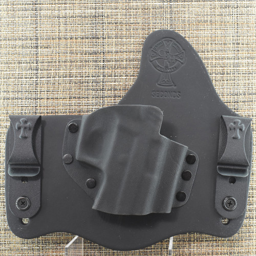 26166 CrossBreed® SuperTuck for SIG P226 / P227 with rail . Right Hand . Black Cow . Combat and Optic Cut