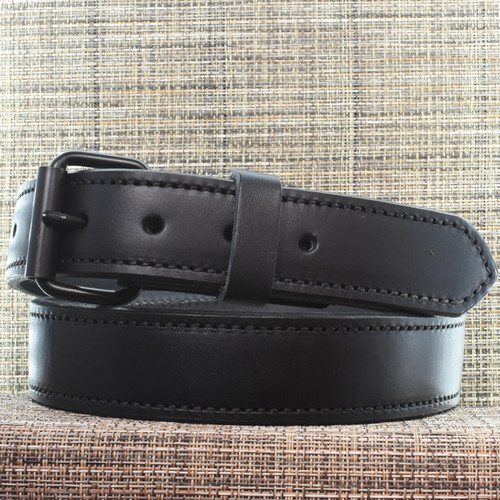 CB3813 CrossBreed® Classic Black Belt . 41 x 1.5 . Black Thread . Black Buckle