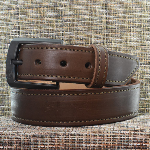 CB3833 CrossBreed® Executive Brown Belt . 36 x 1.5 . Brown Thread . Tungsten Buckle