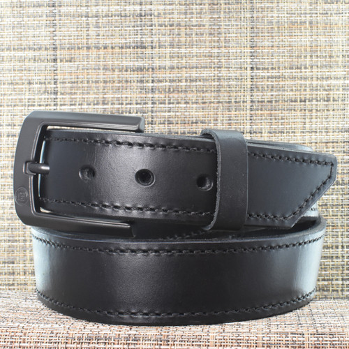 CB3845 CrossBreed® Executive Black Belt . 38 x 1.5 . Black Thread . Black Buckle