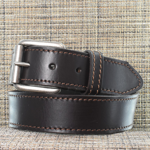 CB3846 CrossBreed® Classic Lite Brown Belt . 34 x 1.15 . Bronze Thread . Stainless Buckle