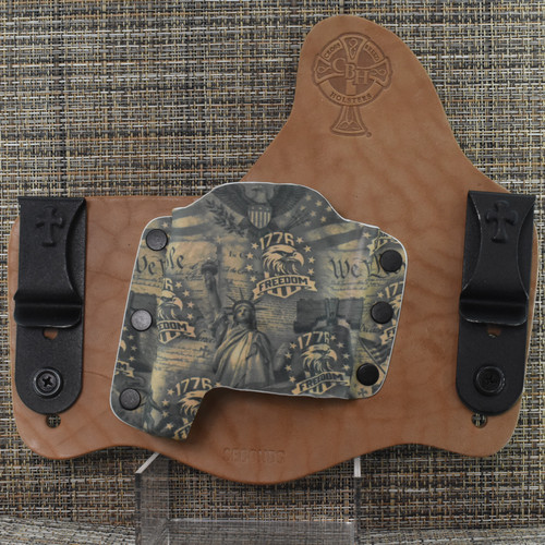 26261 CrossBreed® SuperTuck for SPRINGFIELD HELLCAT PRO with STREAMLIGHT TLR-7 SUB . Right Hand . Horse . Combat and Optic Cut . Limited Edition Freedom 250 Pocket