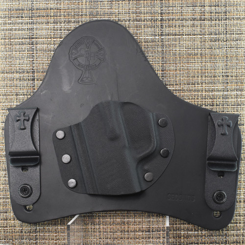 26292 CrossBreed® SuperTuck for SIG P365 / P365 XL . Left Hand . Black Cow . Optic Cut