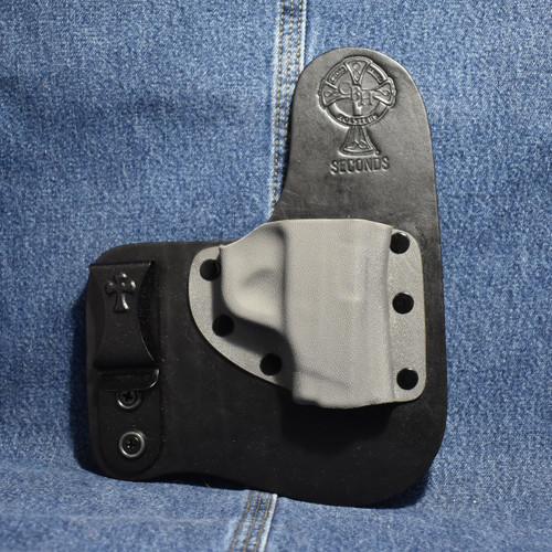 14752 CrossBreed Freedom Carry SMITH & WESSON BODYGUARD 380 NO LASER / Right Hand / Black Cow / Sniper Gray Pocket