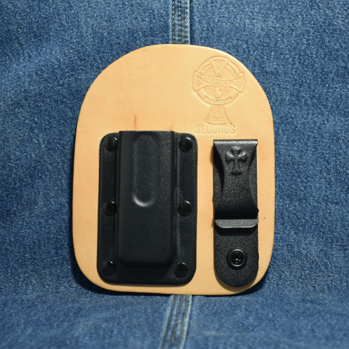 MC0177 CrossBreed IWB Mag Carrier SINGLE STACK 9/40 / Left Side Carry / Premium Hardrolled Cow