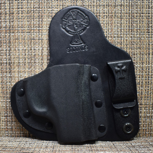 18747 CrossBreed® Appendix Carry . RUGER LC9 . Right Hand . Black Cow