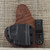 23375 CrossBreed® Mini Appendix for SMITH & WESSON BODYGUARD 380 with CRIMSON TRACE LG-454 Red / LG-454G Green LASER . Right Hand . Founders Leather