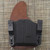 23644 CrossBreed® Reckoning for GLOCK 43 / 43x / 48 with LASER/LIGHT  . Left Hand . Founders Leather .  Optic Cut