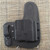 25168 CrossBreed® Freedom Carry for SMITH & WESSON SHIELD PLUS 9/40 with CRIMSON TRACE LL-801 Red / LL-801G Green . Right Hand . Black Cow . Optic Cut