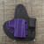 26242 CrossBreed® Mini Appendix for SIG P938 . Right Hand . Black Cow . Purple Pocket