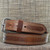 CB3841 CrossBreed® Classic Founders Leather Belt . 39 x 1.5 . Double Stitched Natural Thread . Stainless Buckle . Velcro Lined