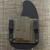 18229 CrossBreed® LDS 2.0 . GLOCK 19 with Streamlight TLR-7 / TLR-8  Small Light/Laser . Right Hand . Black Cow . Optic Cut . Coyote Tan Pocket . Flat Dark Earth Hardware