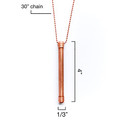 Pure Copper Hope Necklace | Patented StayWell Copper GermStopper Roller with Beaded Chain | Pure Copper