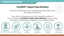 Pure Copper Hope Necklace | Patented StayWell Copper GermStopper Roller with Beaded Chain | Pure Copper