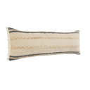 LR Home Multi Weave or White Lumbar Pillow -  Taupe Atlantis Image 2