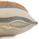 LR Home Multi Weave or White Lumbar Pillow -  Multi Striped Modern Image 4