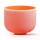 Venus Crystal White Solid Frosted Quartz Singing Bowl Root Chakra -  D Note 8 inch Image 1
