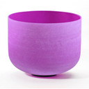 Venus Crystal White Solid Frosted Quartz Singing Bowl Root Chakra -  B Note 8 inch Image 1