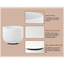 Venus Crystal White Solid Frosted Quartz Singing Bowl Root Chakra -  C Note 10 inch Image 2
