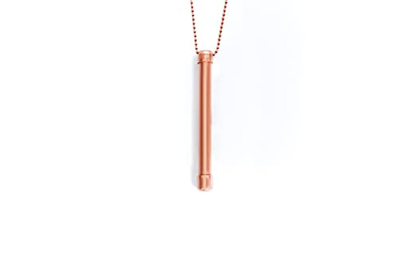 Pure Copper Hope Necklace | Patented StayWell Copper GermStopper Roller with Beaded Chain | Pure Copper