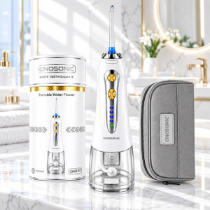 ONOSONIC cordless water flosser for braces and interdental cleaning – Dubai teeth whitening جهاز تنظيف الأسنان بالماء ONOSONIC لتنظيف التقويم وما بين الأسنان – تبييض الأسنان في دبي