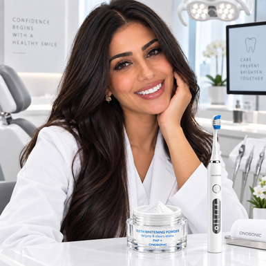 Achieve a Brighter Smile: Combo of DX-1 Toothbrush and Whitening Powder