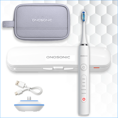 ONOSONIC WHITE TEETH Expert® DX-1 Electric Toothbrush – Twin-Engine Sonic Power for Cleaner, Whiter Teeth | UAE, Saudi Arabia, Qatar, Kuwait, Oman, Bahrain, Egypt, Jordan, Lebanon, Poland, USA