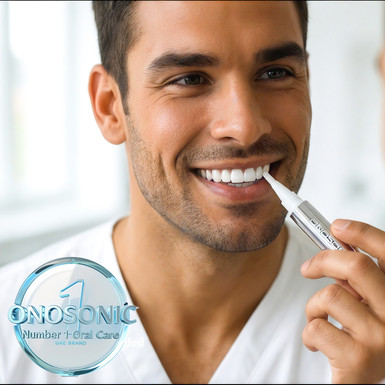 قلم تبييض الأسنان ONOSONIC WHITE TEETH Expert® WHITENING GEL PEN Pro – ابتسامة أكثر بياضًا بسرعة وأمان في المنزل