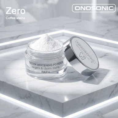 ONOSONIC WHITE TEETH Expert Whitening Powder PAP+ for Perfect Smiles