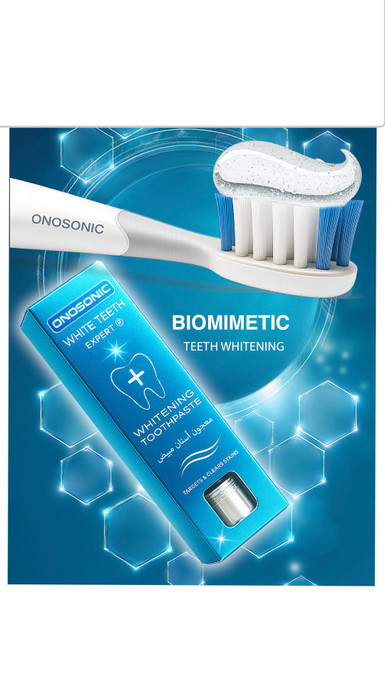 معجون تبييض الأسنان ONOSONIC WHITE TEETH Expert® PAP+ – تبييض سريع وآمن بدون حساسية من دبي