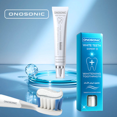 ONOSONIC PAP+ Whitening Toothpaste – Safe Daily Whitening for Sensitive Teeth | UAE, KSA, Qatar, Oman, Jordan, Egypt, Lebanon ,Poland, USA
