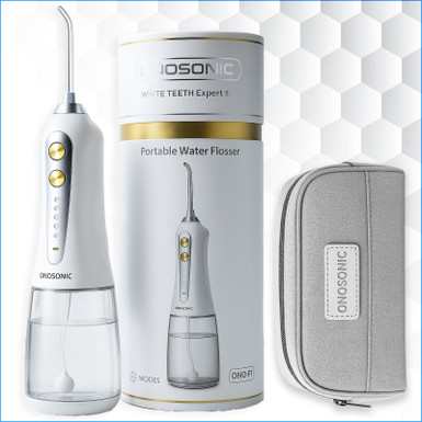 ONOSONIC WHITE TEETH Expert® ONO‑F1 – Cordless Water Flosser for Superior Gum Health & Plaque Removal