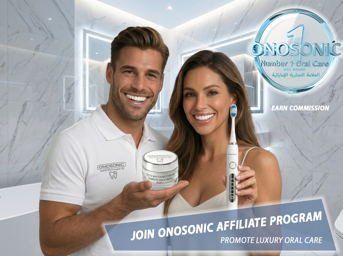 ONOSONIC oral care products including electric toothbrush, water flosser, whitening toothpaste, powder, strips, pen and brush heads &ndash; Dubai brand