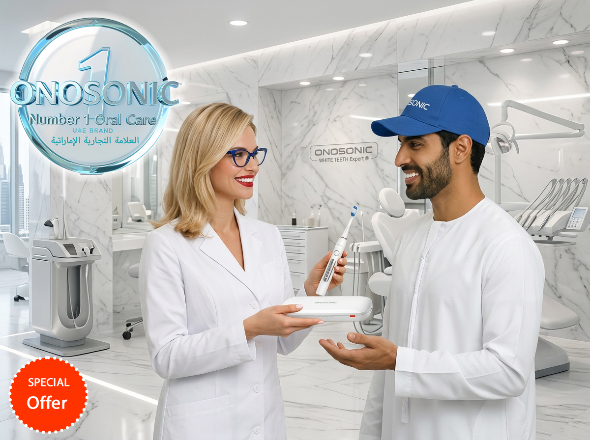 Best teeth whitening products in Abu Dhabi by ONOSONIC for removing stains at home
